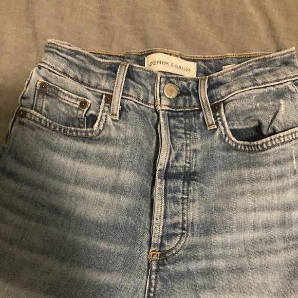 Denim Forum Arlington high rise straight jeans - Picture 2 of 9